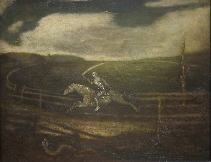Albert Pinkham Ryder Die Rennbahn oder der Tod auf einem fahlen Pferd oil painting image